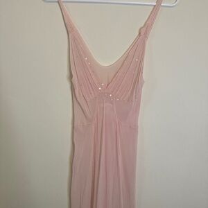 Vintage Y2K Victoria’s Secret Pink 100% Silk Slip Dress XS